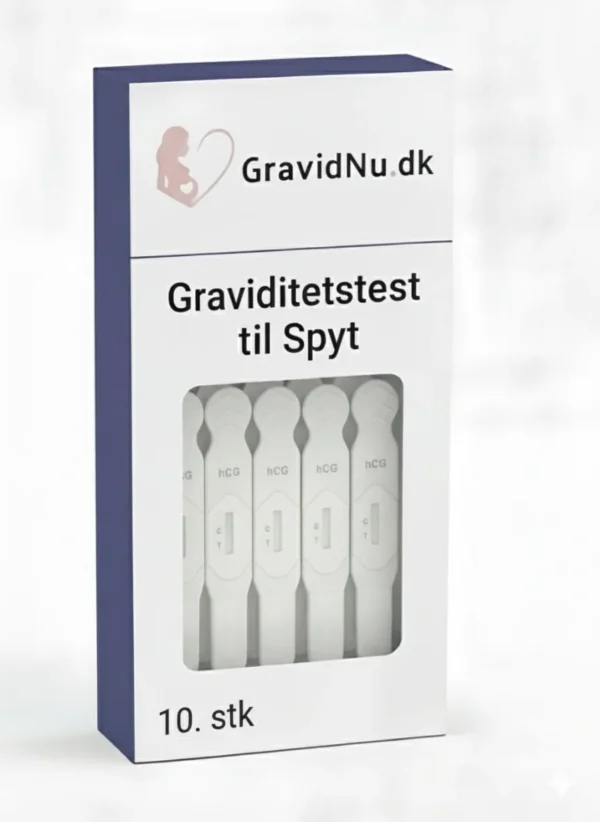 Graviditetstest til spyt - 10. stk 10 stk. Graviditetstest (spyttest)