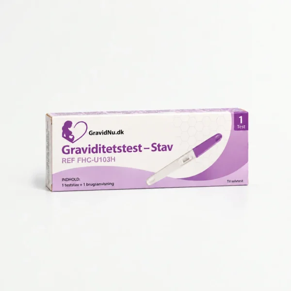 Minimalist Graviditetstest-emballage tidlig graviditetstest stav